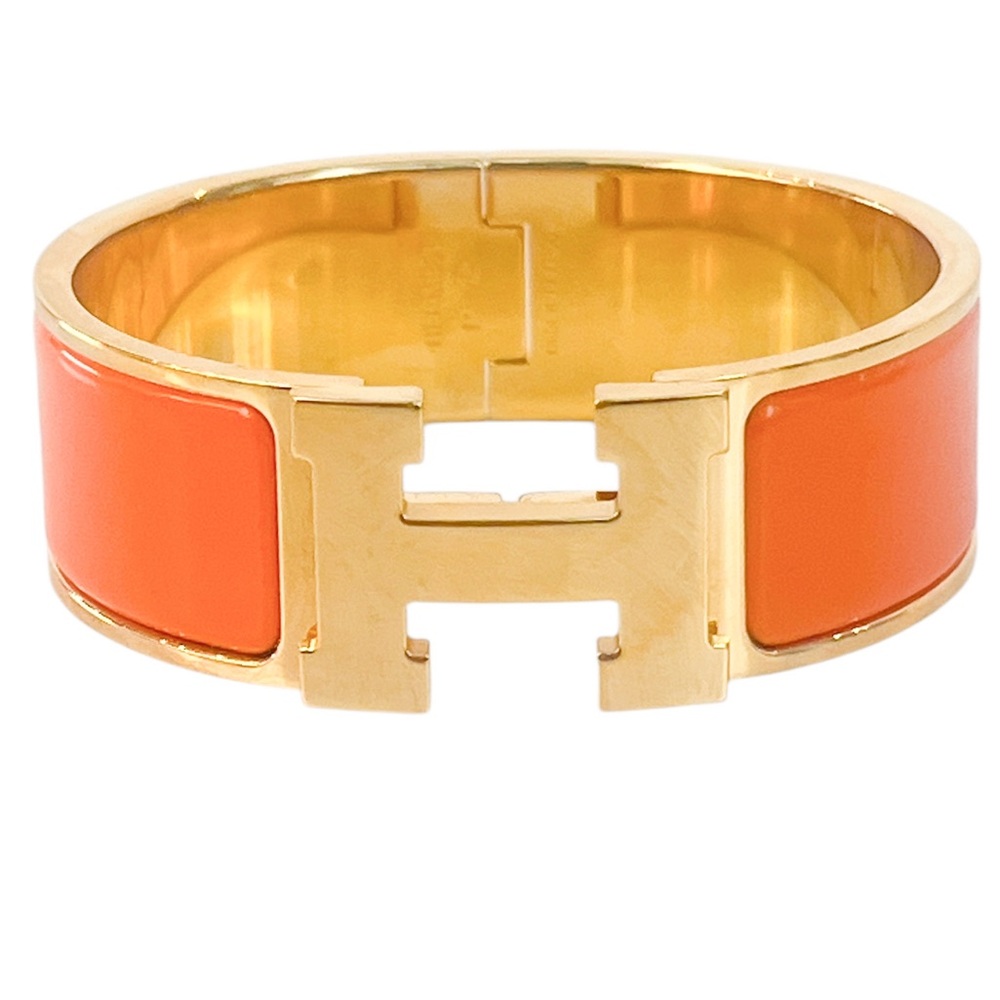 HERMES Enamel Wide Clic Clac H Bracelet PM,